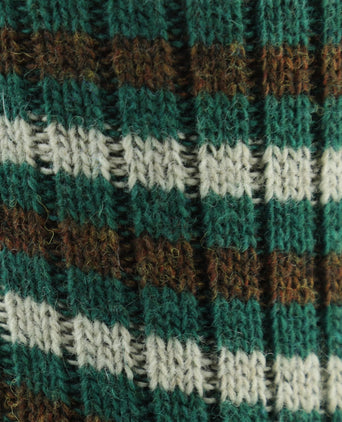 Merino Streep Sokken | Groen