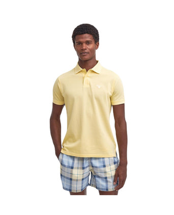 Barbour Lightweight Sports Polo | Geel