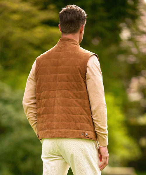 Wellington Bodywarmer Leer | Bruin