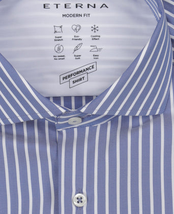 Eterna Shirt Button Down | Blauw