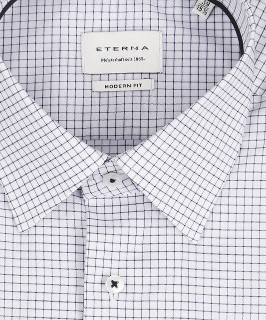 Shirt Normaal boord | Schriftruit Wit/Navy