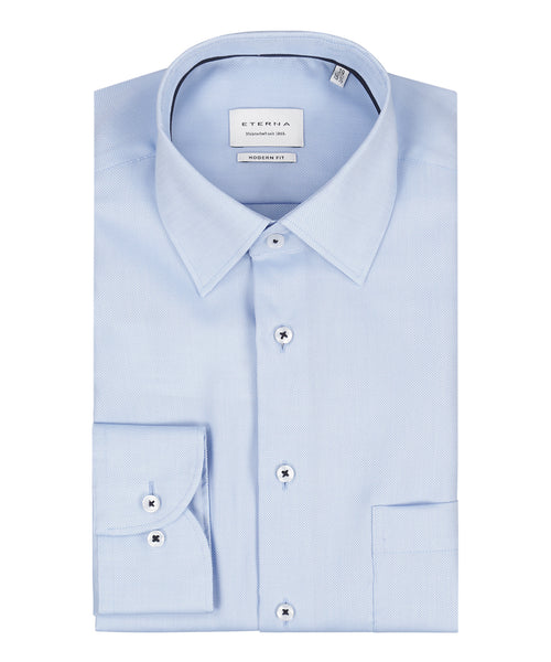 Eterna Shirt Modern Fit | Blauw