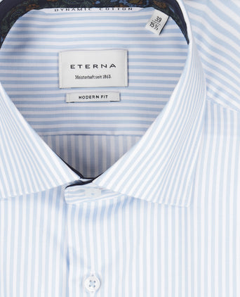 Eterna Shirt Modern Fit | Blauw