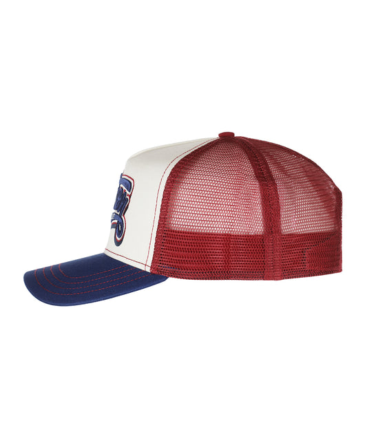 Trucker Cap Lettering | Blauw/Rood design