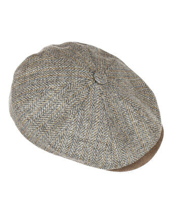 Ballon Cap Tweed | Groen