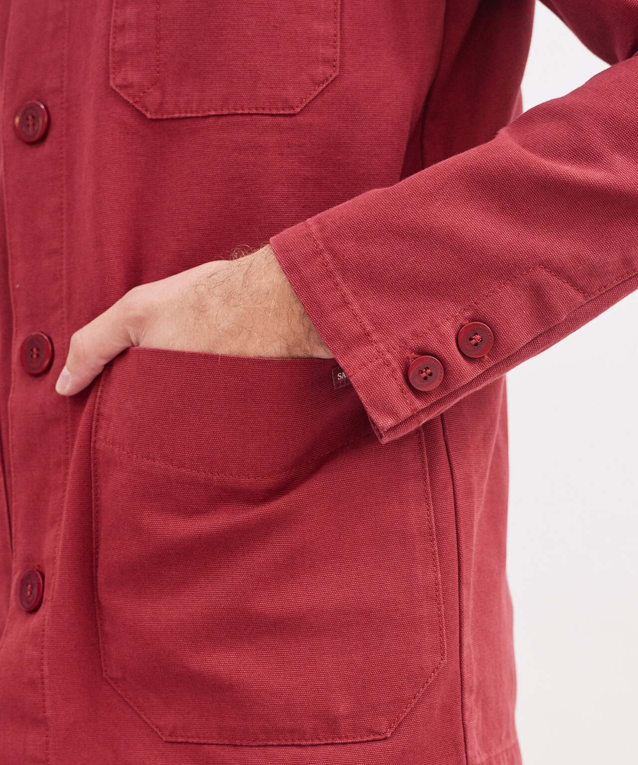 Saint James Sirocco Overshirt | Rot