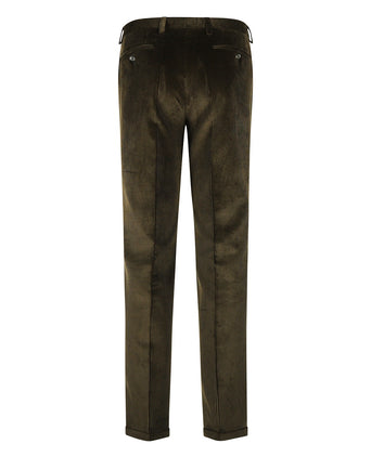 Corduroy Pantalon Brede Rib | Groen