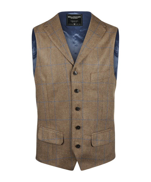 Wellington Gilet 100% Zijde | Bruin