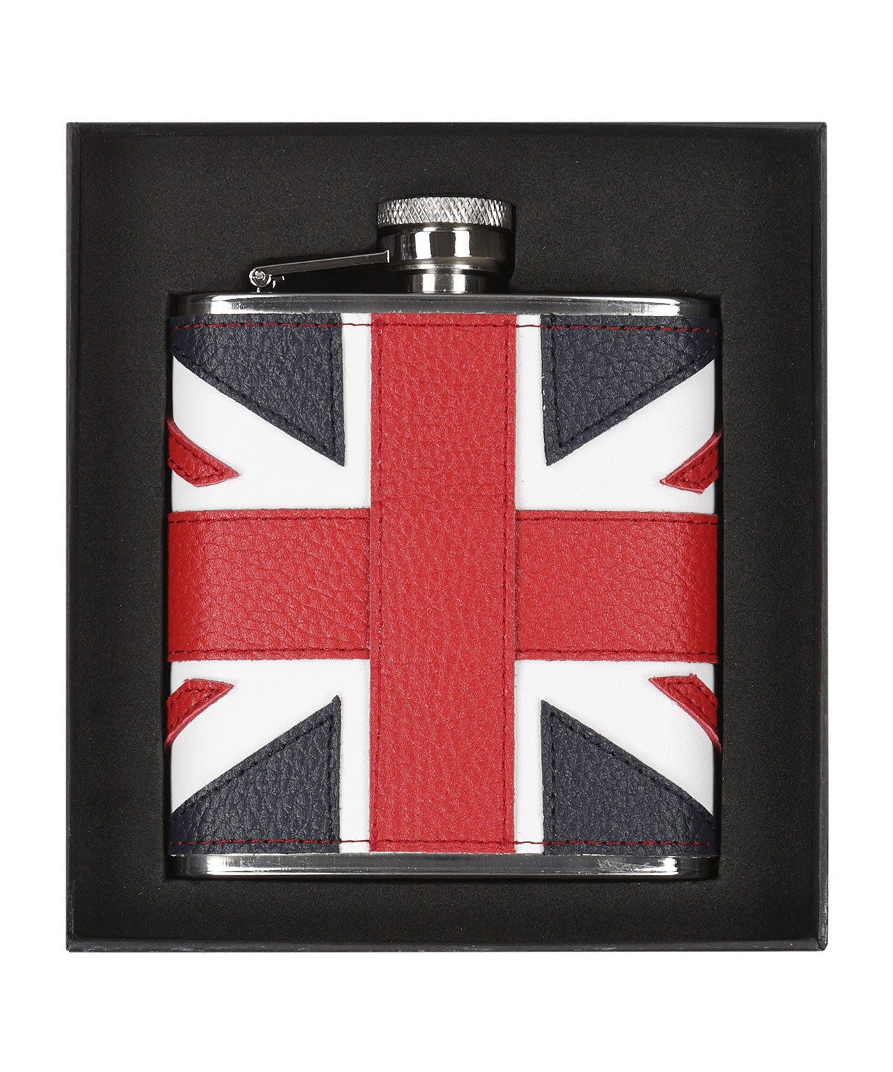 Lederflachmann mit Flagge, 177 ml | Union Jack