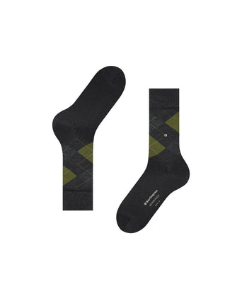 Burlington Edinburgh Heren Sokken | Zwart