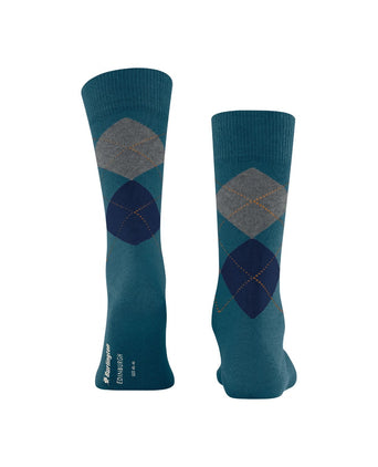 Burlington Edinburgh Heren Sokken | Blauw