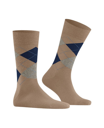 Burlington Edinburgh Heren Sokken | Bruin