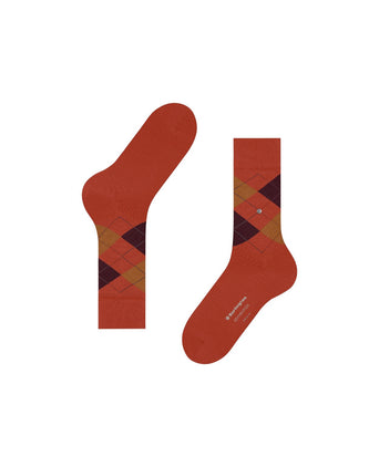 Burlington Edinburgh Heren Sokken | Rood
