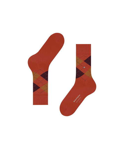 Burlington Edinburgh Heren Sokken | Rood
