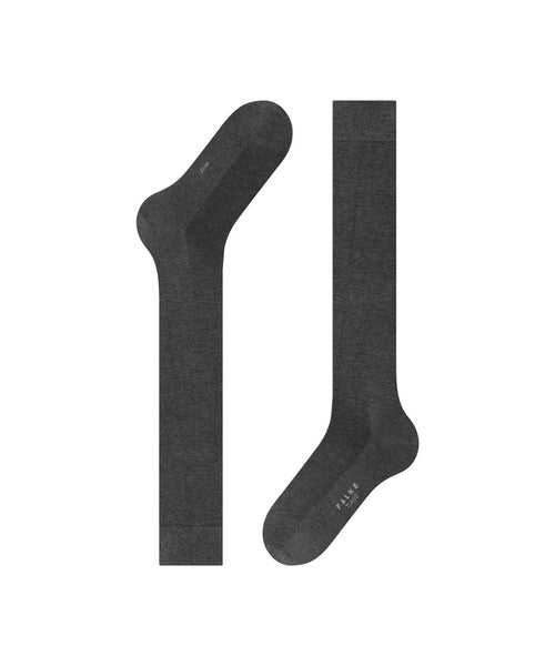 Falke Tiago Heren Kniekousen | Antracite Mel.