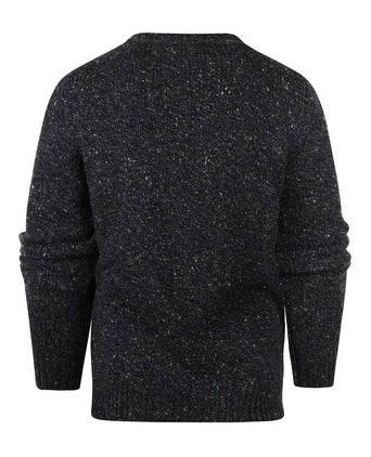 Fisherman Ronde Hals Pullover | Blauw