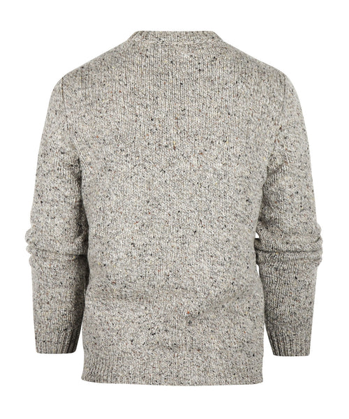 Fisherman Ronde Hals Pullover | Bruin