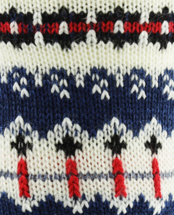 Sokken Fairisle Heavyweight | Denim Blauw