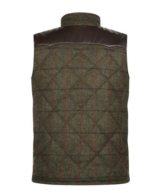 Bodywarmer Levi | Mosgroen Ruit