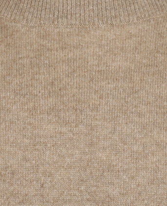 Ronde Hals Cashmere Pullover | Beige