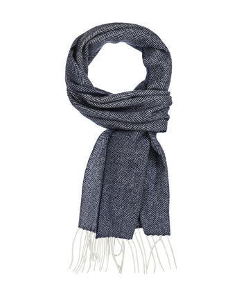Lambswool Sjaal 30X210CM | Blauw