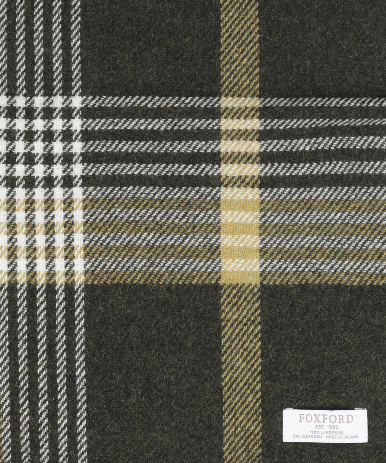 Lammwollschal 30 x 210 cm | Grün