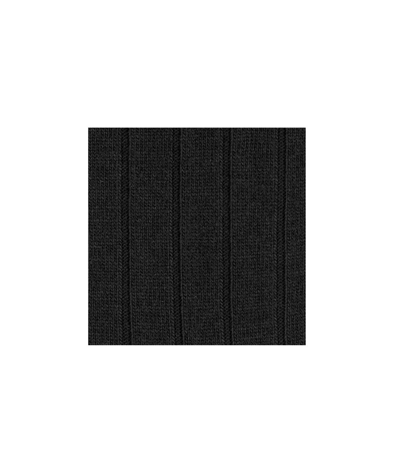 Lhasa-Rippsocken für Herren | Schwarz