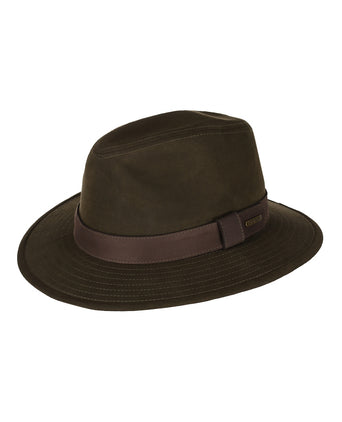 Stetson Traveller Waxed Cotton WR | Olijf Groen