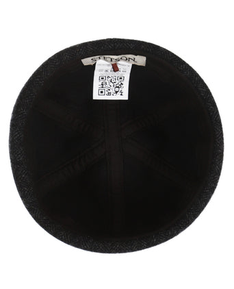 Stetson Docker Wool Herringbone | Zwart