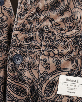 Barbour Brignall Printed Corduroy Overshirt | Bruin