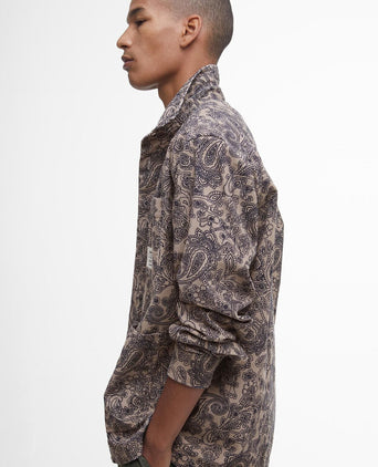 Barbour Brignall Printed Corduroy Overshirt | Bruin