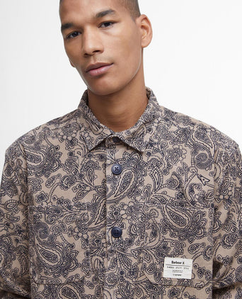 Barbour Brignall Printed Corduroy Overshirt | Bruin