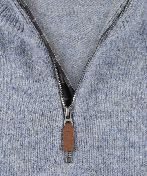 Barbour Talder Half Zip Knitted | Blauw