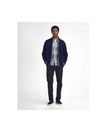 Barbour Talder Zip Through | Navy Blauw
