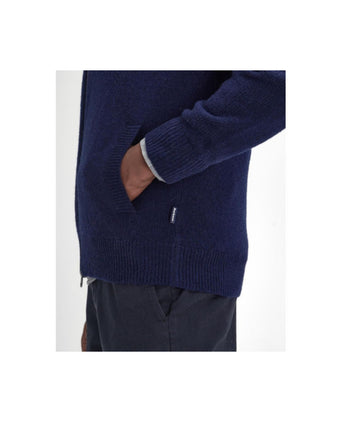 Barbour Talder Zip Through | Navy Blauw