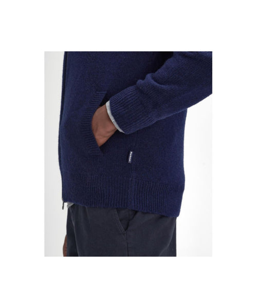 Barbour Talder Zip Through | Navy Blauw