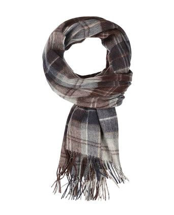 Barbour Brack Patchwork Tartan Scarf | Blauw