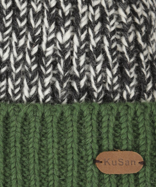 Muts Wol Fleece Lining | Groen