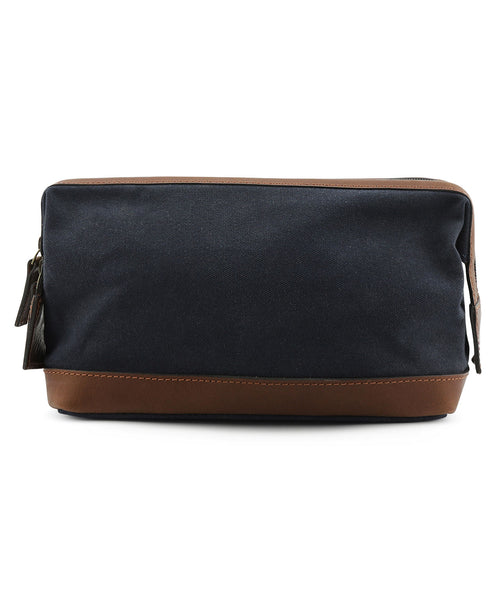 Canvas Gladstone Washbag | Navy Blauw