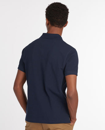 Barbour Tartan Pique Polo | Navy Blauw