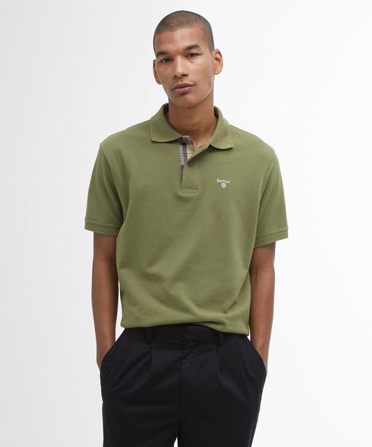 Tartan Pique Polo | Olive