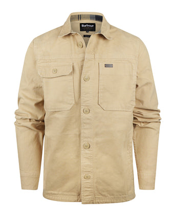 Barbour Lingfield Canvas Overshirt | Beige