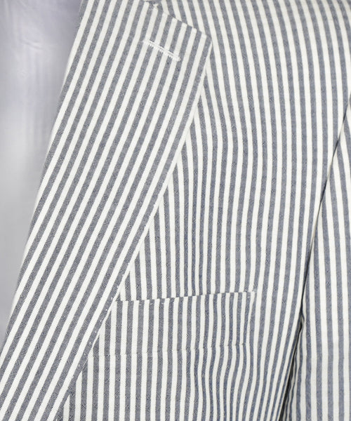 Colbert Seersucker | Blauw