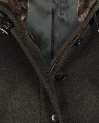 Tweed Jas Dames | Groen