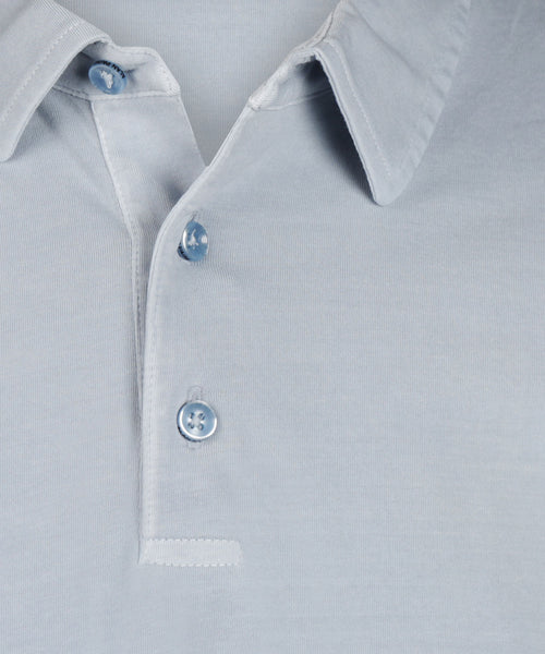 Casual Jersey Polo Korte Mouw | Blauw