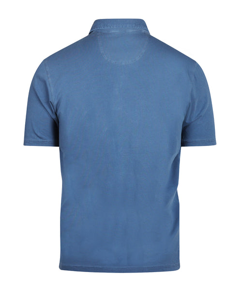 Casual Jersey Polo Korte Mouw | Blauw