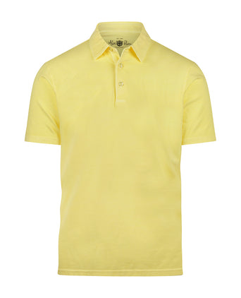 Casual Jersey Polo Korte Mouw | Geel