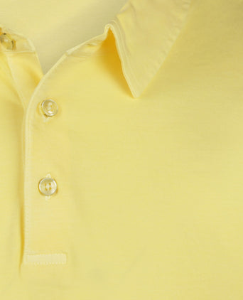Casual Jersey Polo Korte Mouw | Geel