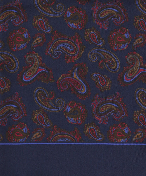 Sjaal Zijde/Wol | Blauw