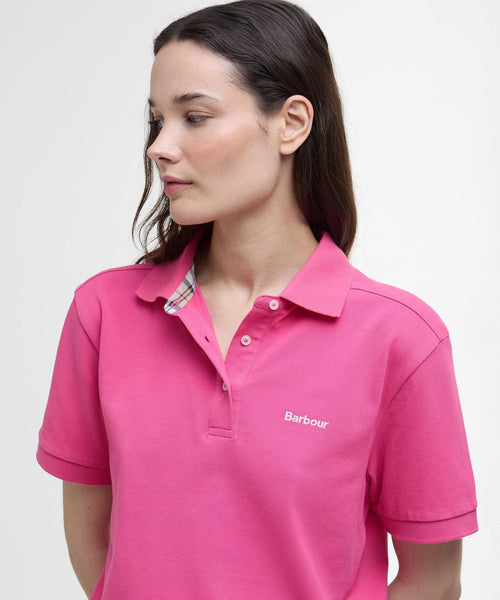 Barbour Bowford Polo Dames | Roze
